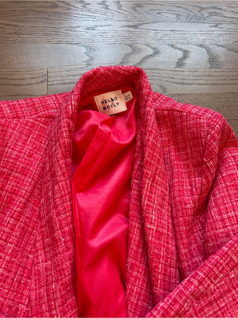 Hello Molly ONE YOU WANT BLAZER HOT PINK - Picture 8 of 15